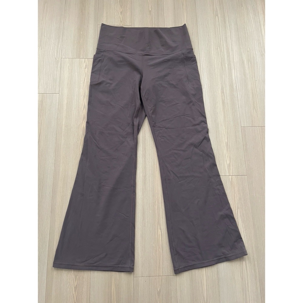 Athleta Women's 1X Purple Flare Leggings Yoga Pants Lounge Athleisure